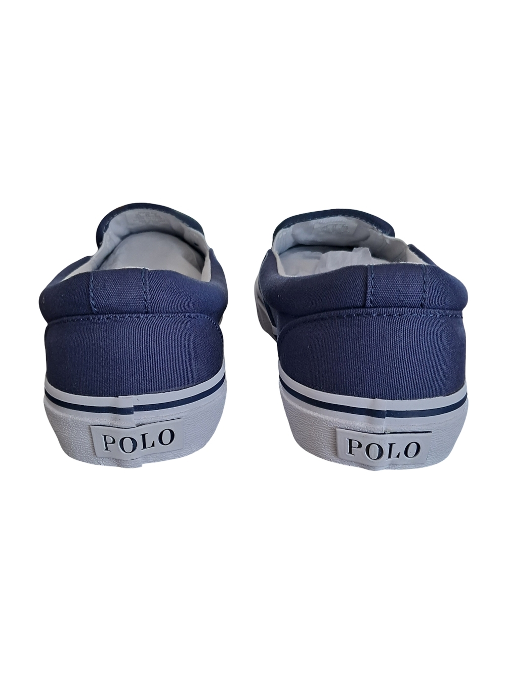 Polo Ralph Lauren KeatonMens Slip On Sneakers NEW Size 10.5 Navy Canvas - Picture 5 of 9